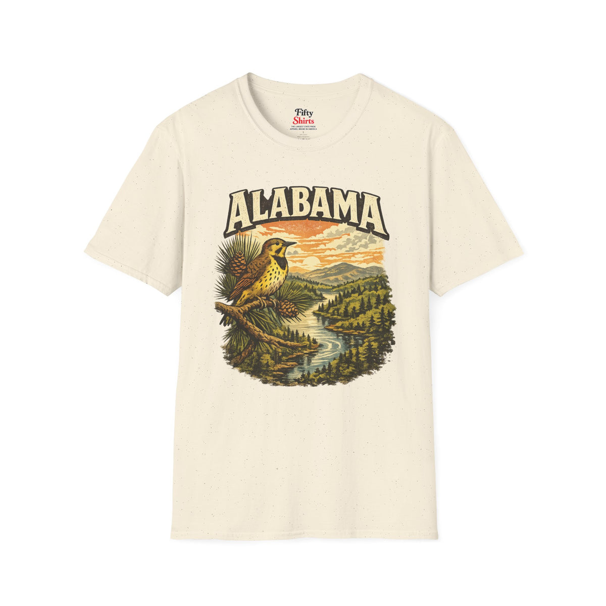 Alabama Wildlife Unisex Softstyle T Shirt State Pride Graphic Tee Collections FS03