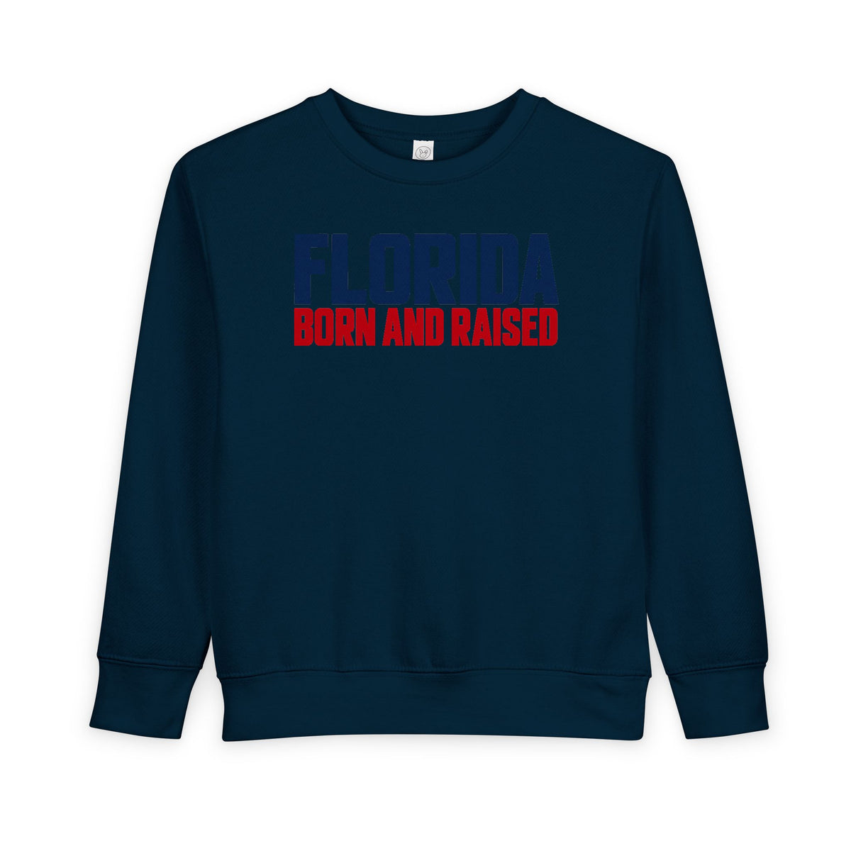 Florida Born and Raised Minimal Luxury Unisex Toddler Sweatshirt