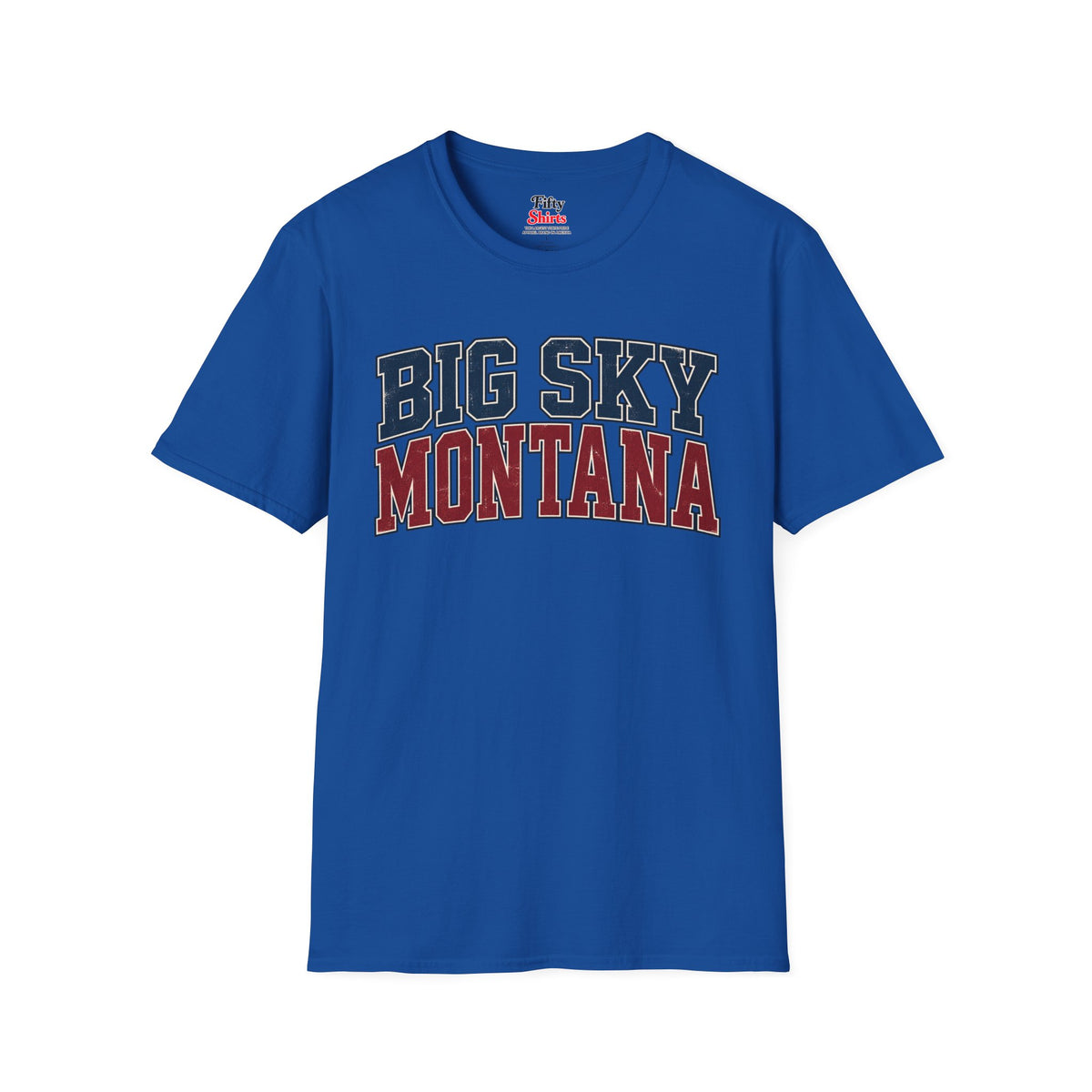 Big Sky Montana Unisex Softstyle T Shirt State Name Graphic Tee