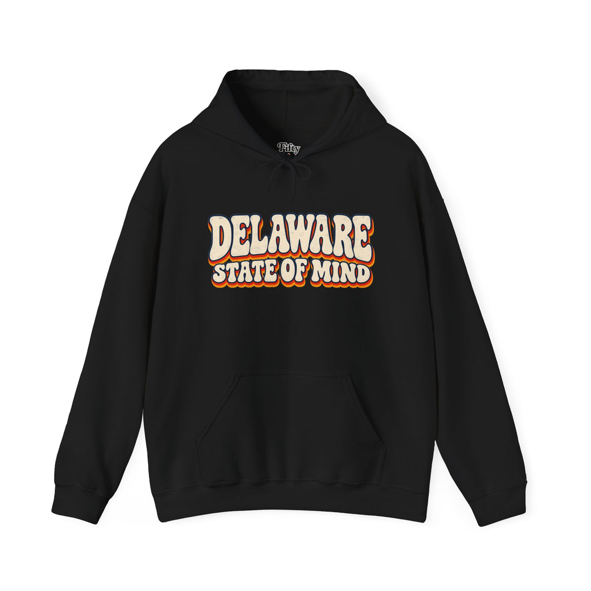 Delaware State of Mind Unisex Hoodie State Name Graphic