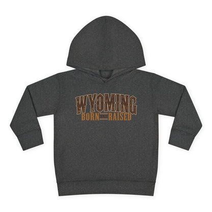 Wyoming Born and Raised Premium Ranch Heritage Unisex Toddler Pullover Fleece Hoodie