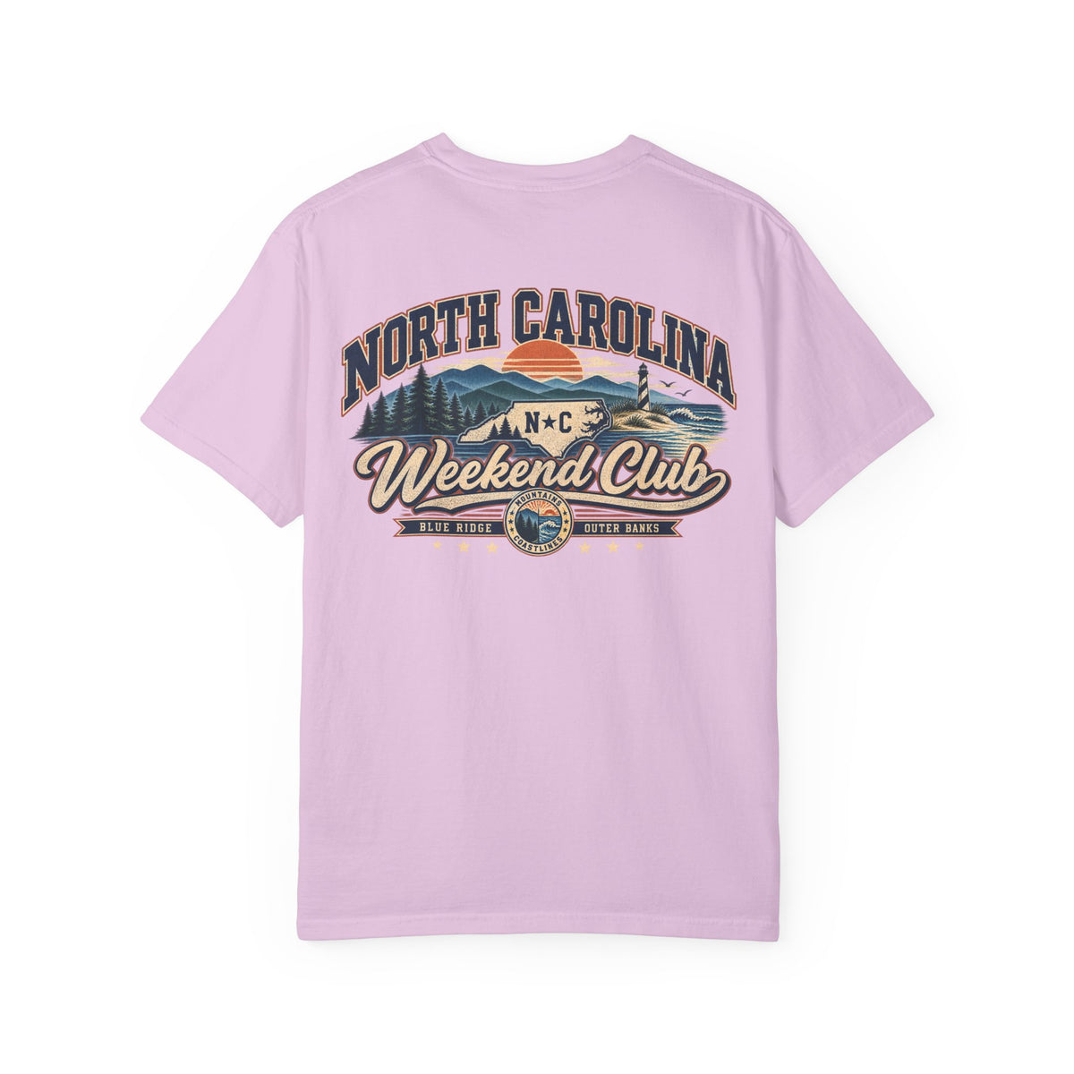 North Carolina Weekend Club Unisex Comfort Color 1717 Streetwear Graphic Tee