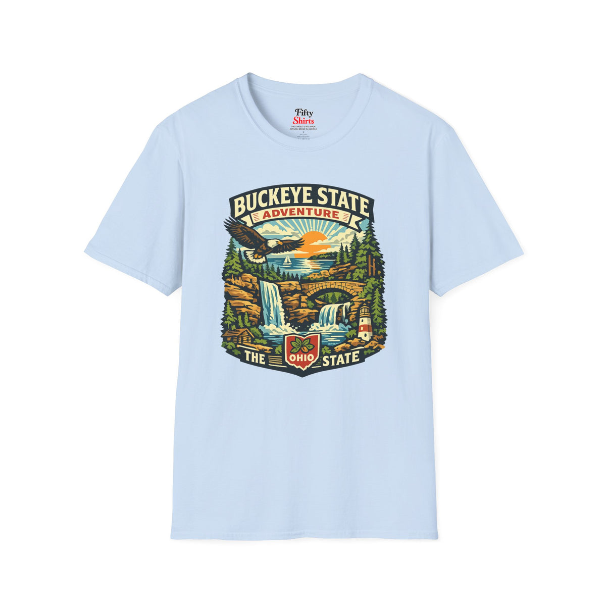 Ohio Buckeye State Adventure Unisex Softstyle T Shirt State Pride Graphic Tee Collections FS03