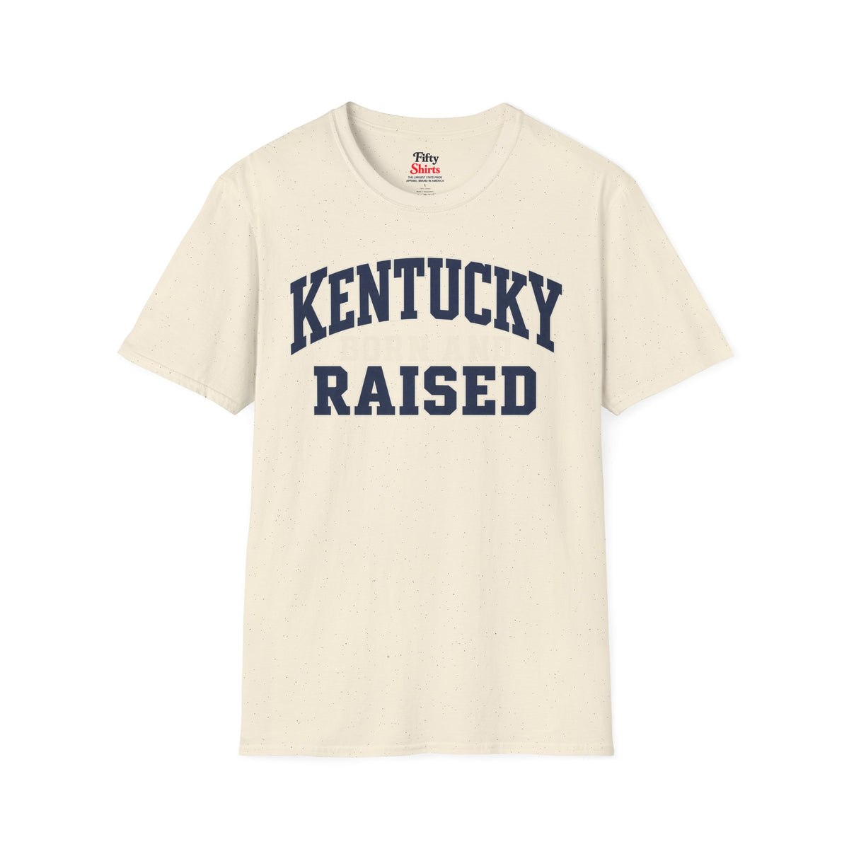 Kentucky Born and Raised Unisex Softstyle T Shirt State Name Graphic Tee
