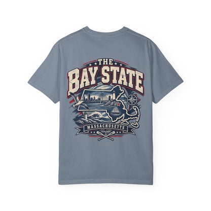 Massachusetts Bay State Streetwear Unisex Comfort Color 1717 Streetwear Graphic Tee