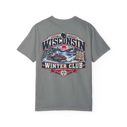 Wisconsin Winter Club Unisex Comfort Color 1717 Streetwear Graphic Tee