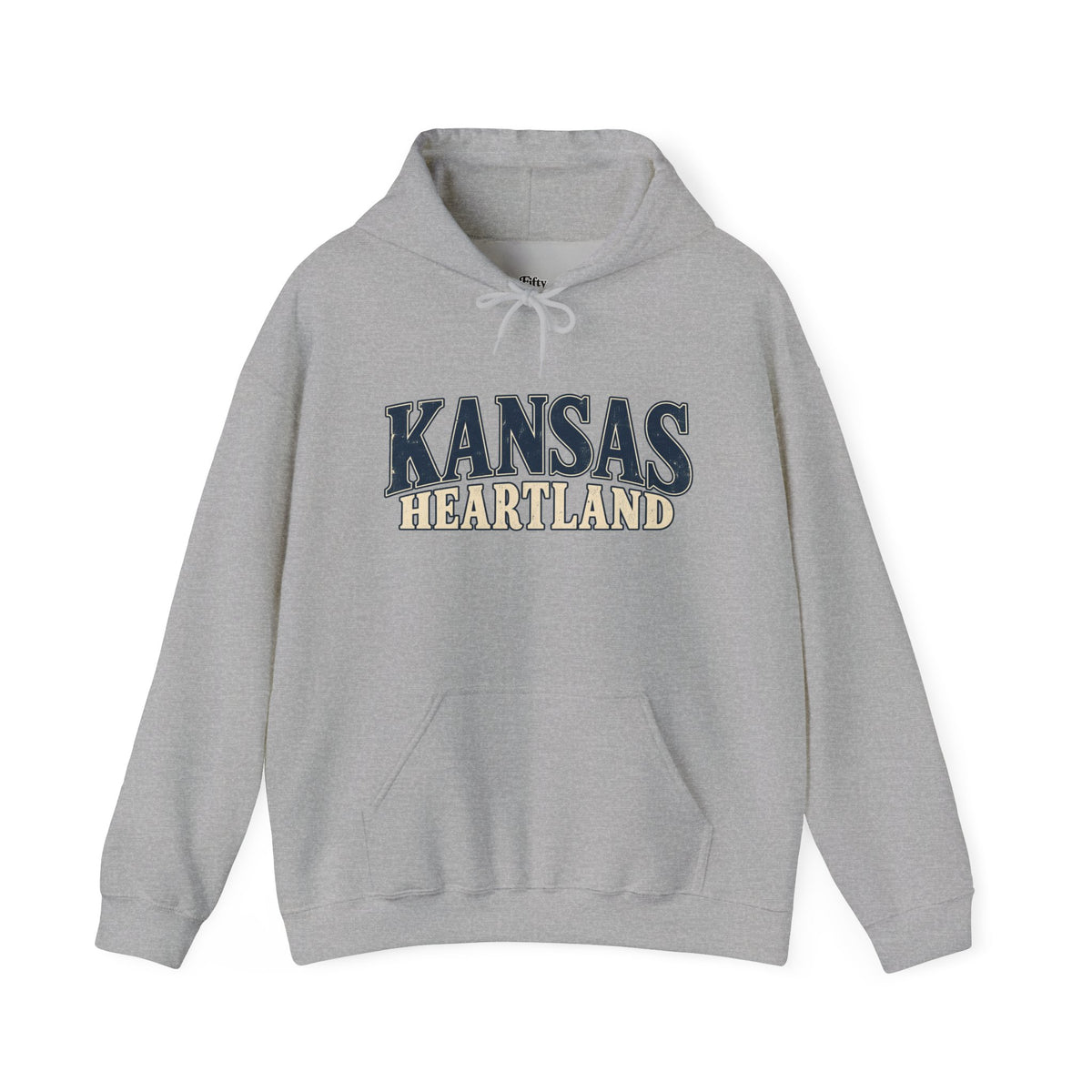 Kansas Heartland Unisex Hoodie State Name Graphic