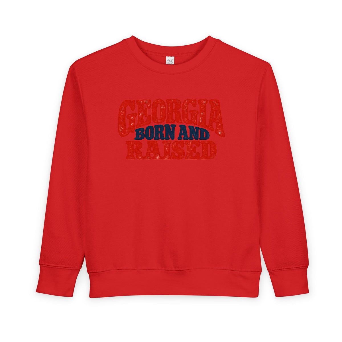 Georgia Born and Raised Retro Unisex Toddler Sweatshirt