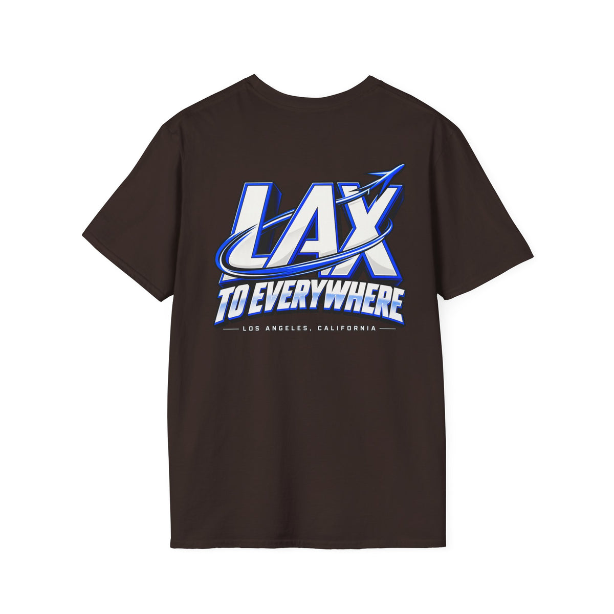 Lax To Everywhere Los Angeles Unisex Softstyle Graphic Tee