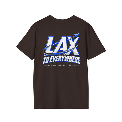 Lax To Everywhere Los Angeles Unisex Softstyle Graphic Tee
