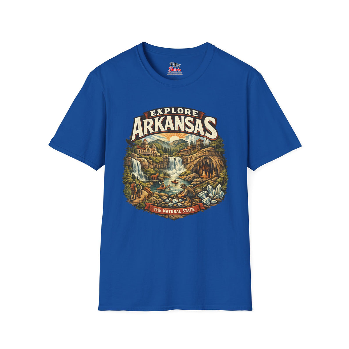 Explore Arkansas Unisex Softstyle T Shirt State Pride Graphic Tee Collections FS03