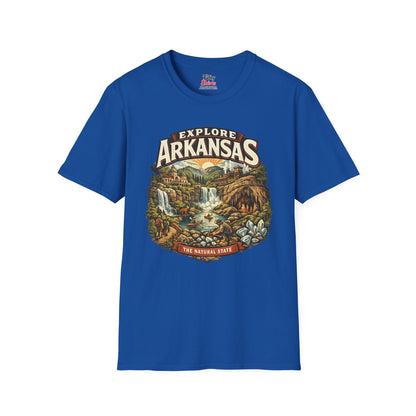 Explore Arkansas Unisex Softstyle T Shirt State Pride Graphic Tee Collections FS03