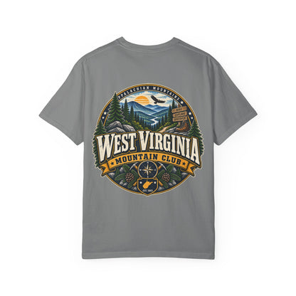 West Virginia Mountain Club Unisex Comfort Color 1717 Streetwear Graphic Tee