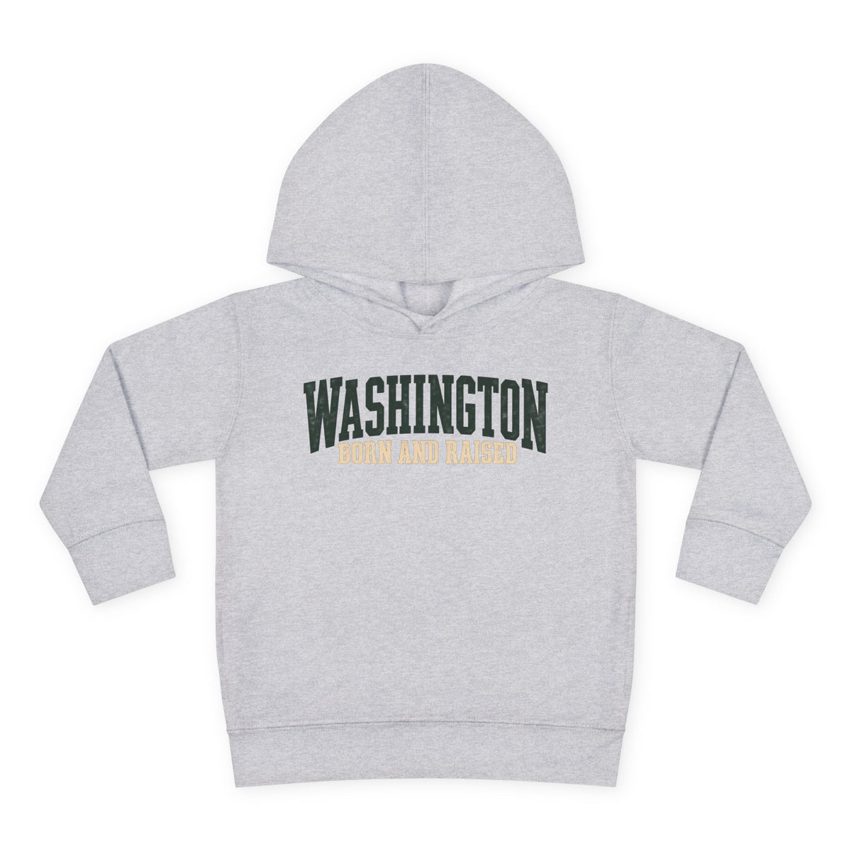 Washington Born and Raised Pacific Northwest Heritage Unisex Toddler Pullover Fleece Hoodie