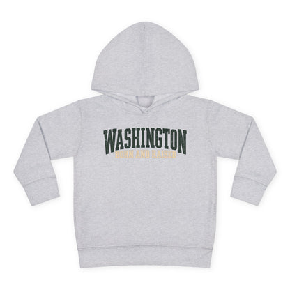 Washington Born and Raised Pacific Northwest Heritage Unisex Toddler Pullover Fleece Hoodie