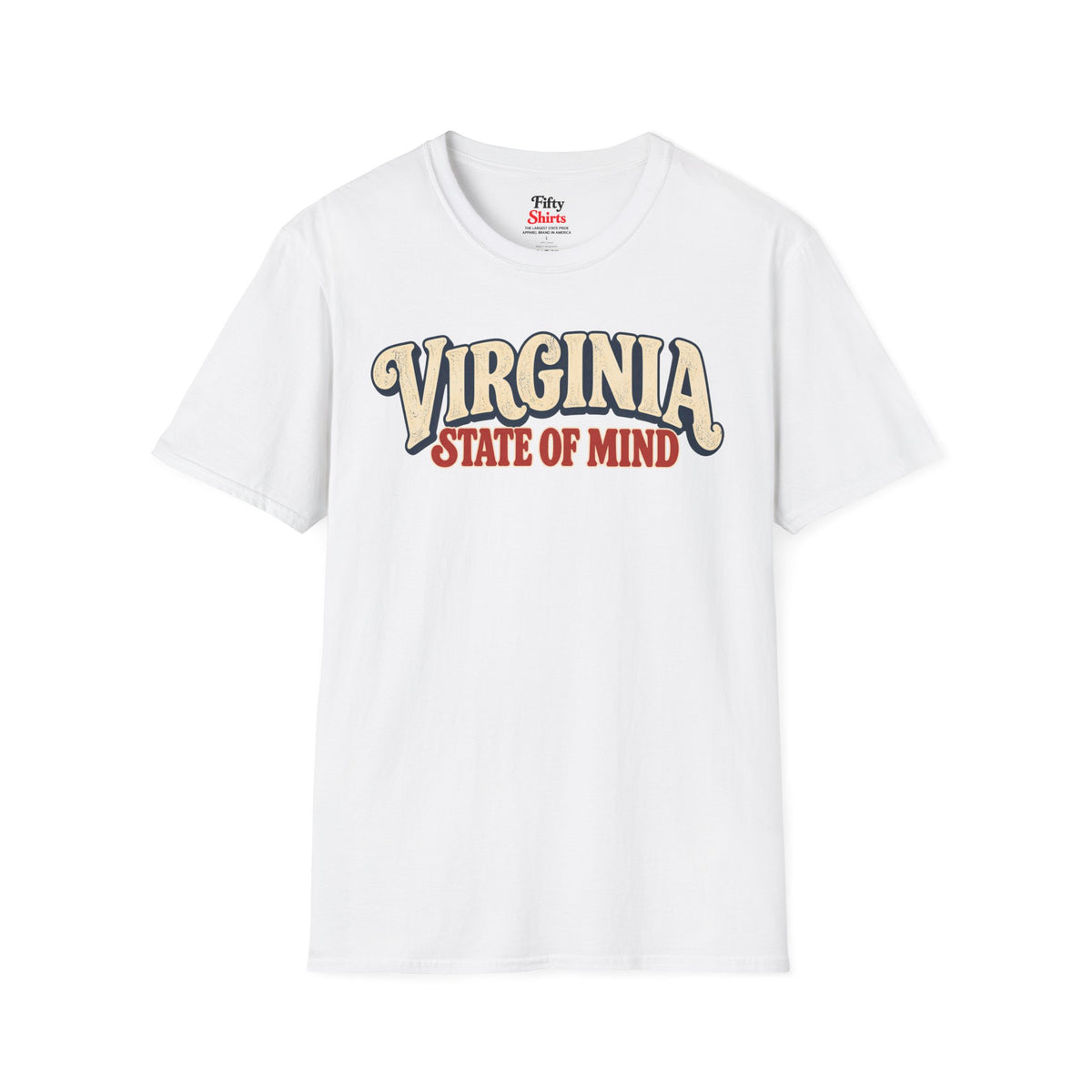 Virginia State of Mind Unisex Softstyle T Shirt State Name Graphic Tee