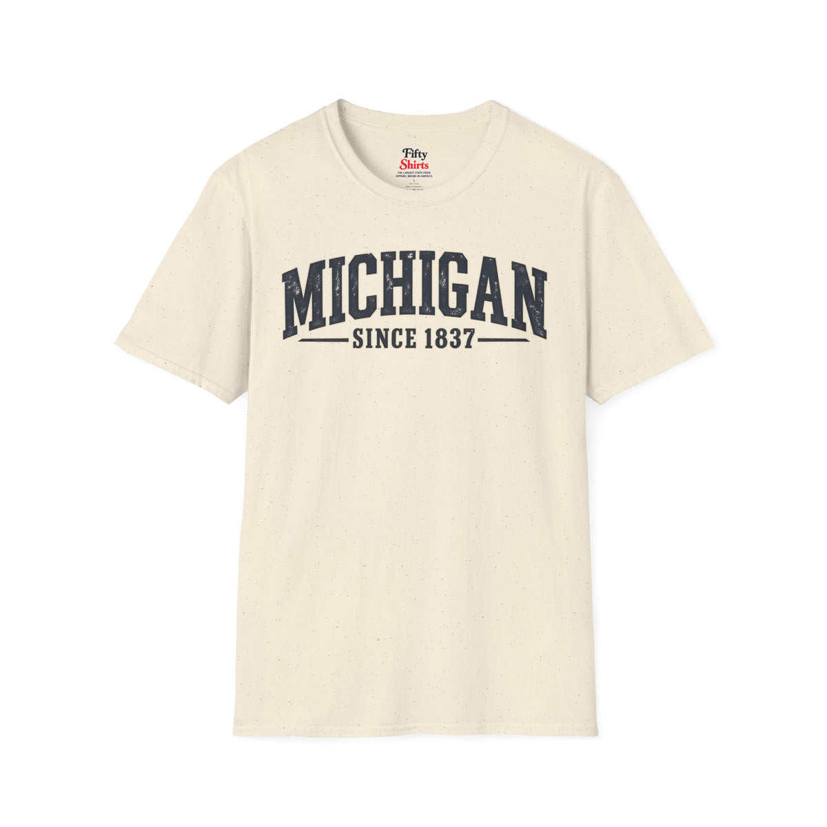 Michigan Since 1837 Unisex Softstyle T Shirt State Name Graphic Tee