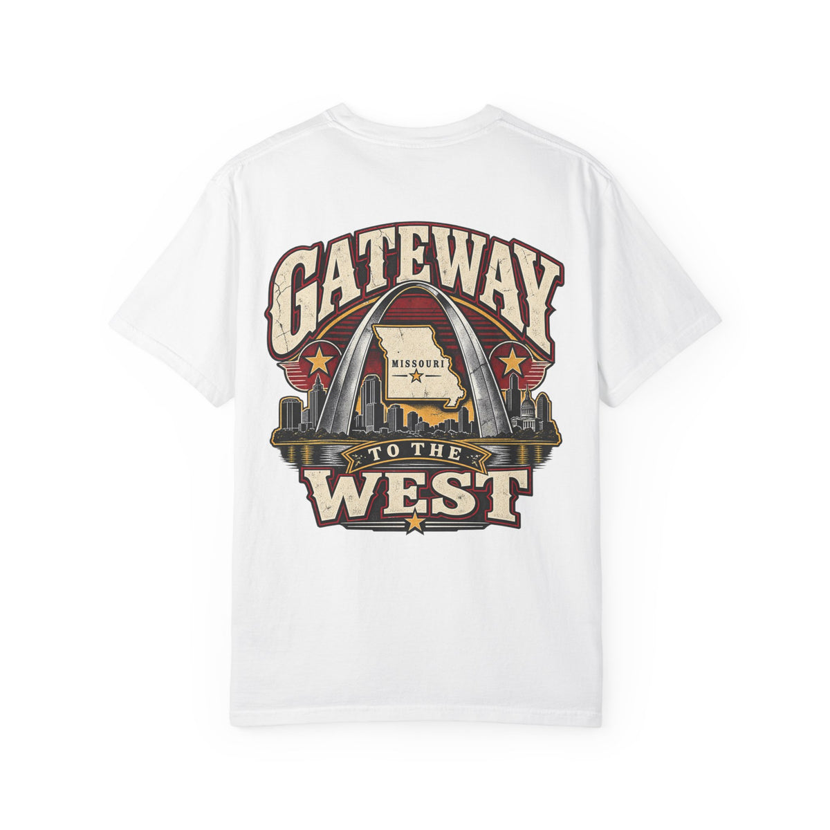 Missouri Gateway to the West Unisex Comfort Color 1717 Streetwear Graphic Tee