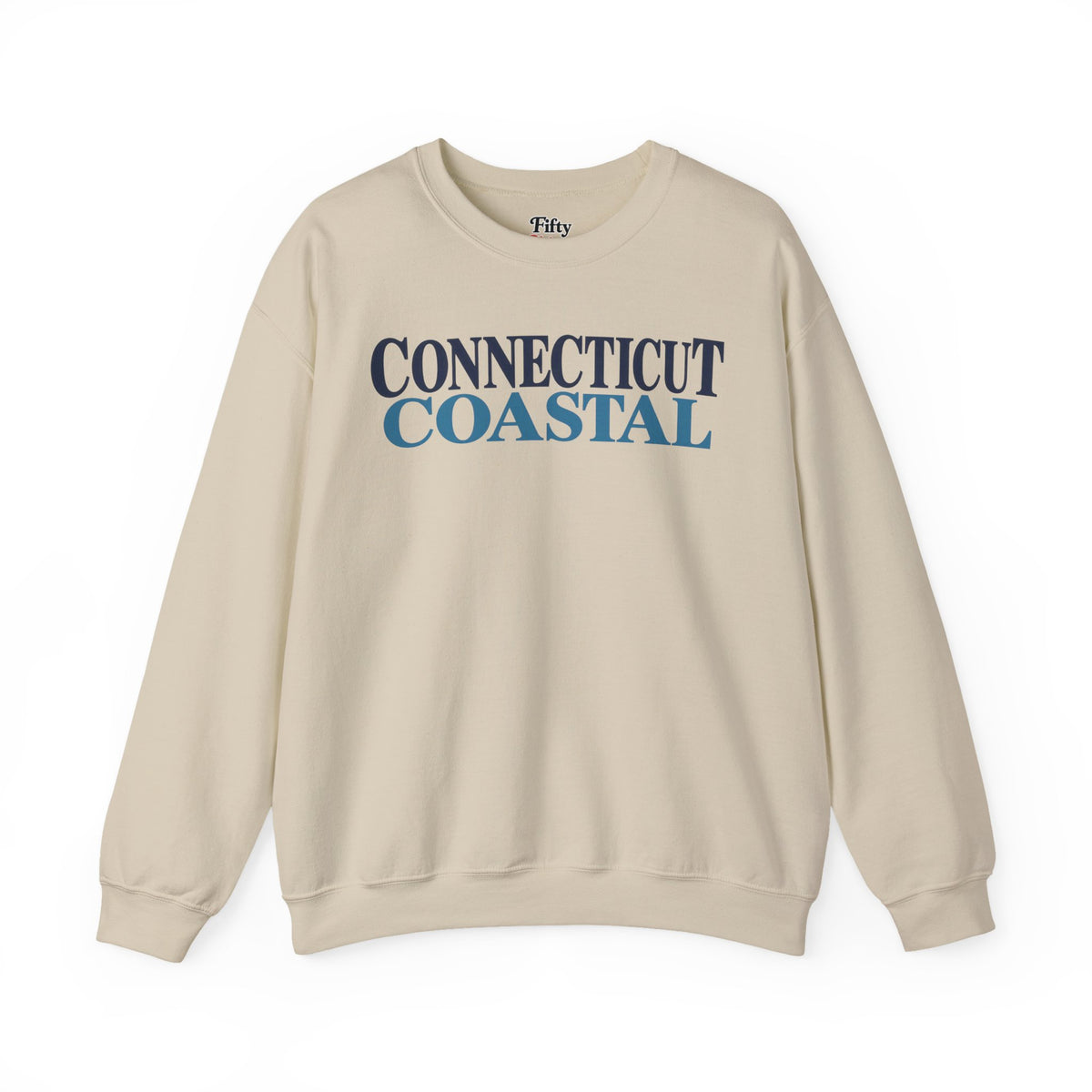 Connecticut Coastal Unisex Crewneck Sweatshirt State Name Graphic