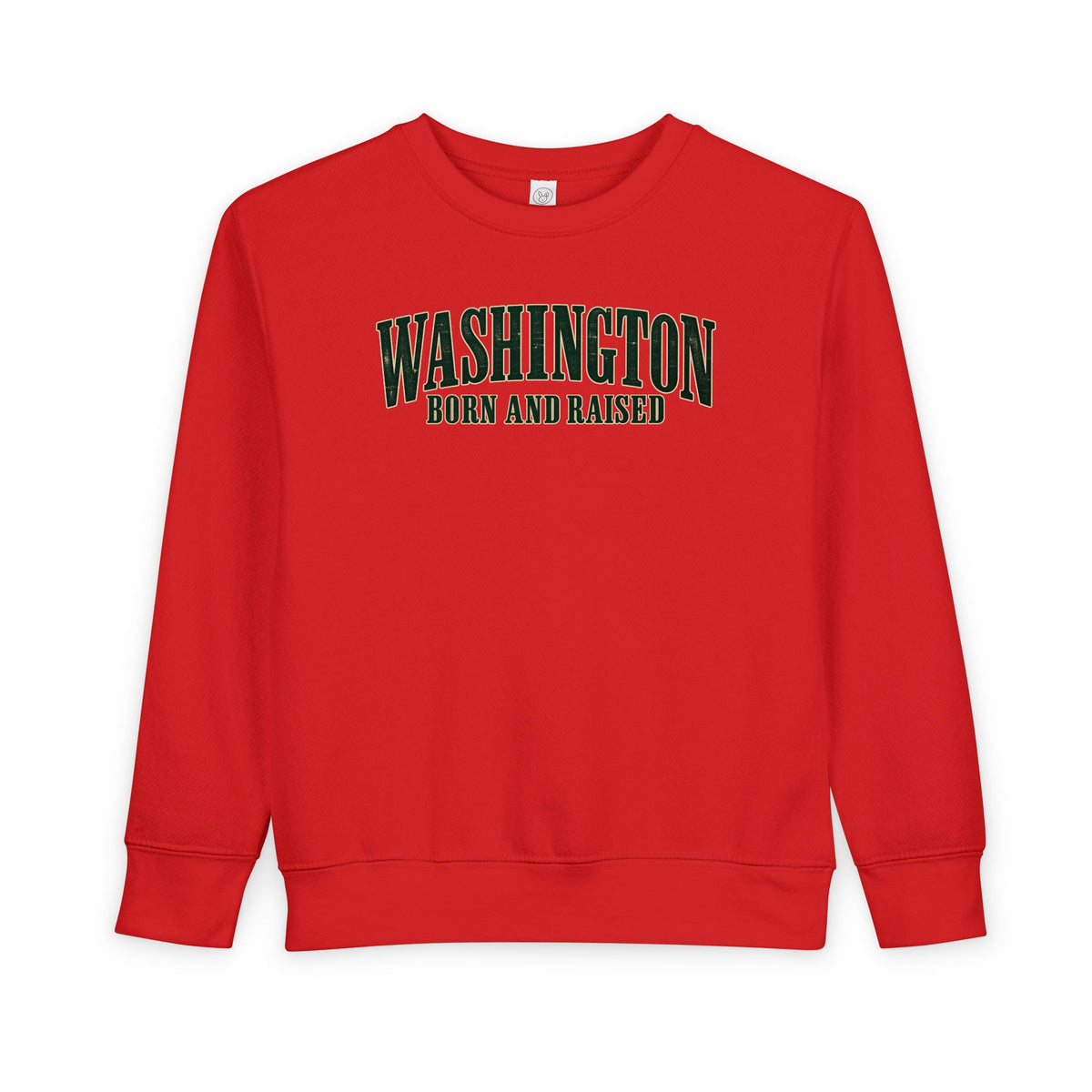 Washington Born and Raised Premium Heritage Unisex Toddler Sweatshirt