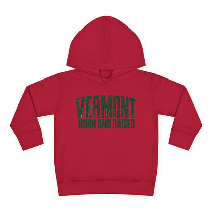 Vermont Born and Raised Modern New England Streetwear Unisex Toddler Pullover Fleece Hoodie