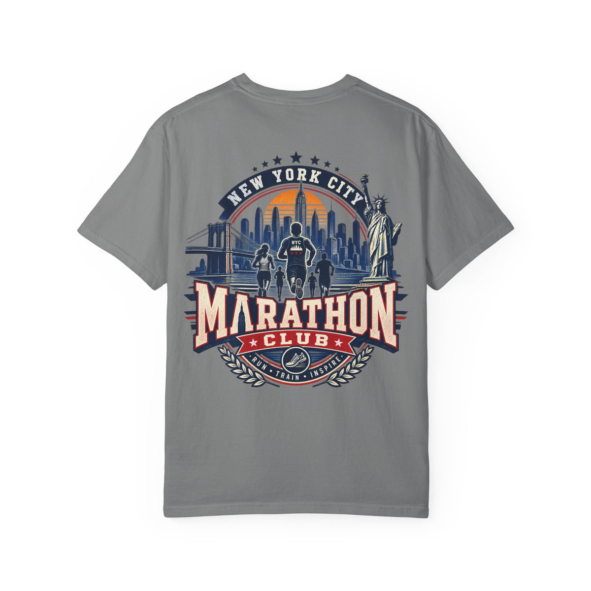 New York City Marathon Club Unisex Comfort Color 1717 Streetwear Graphic Tee