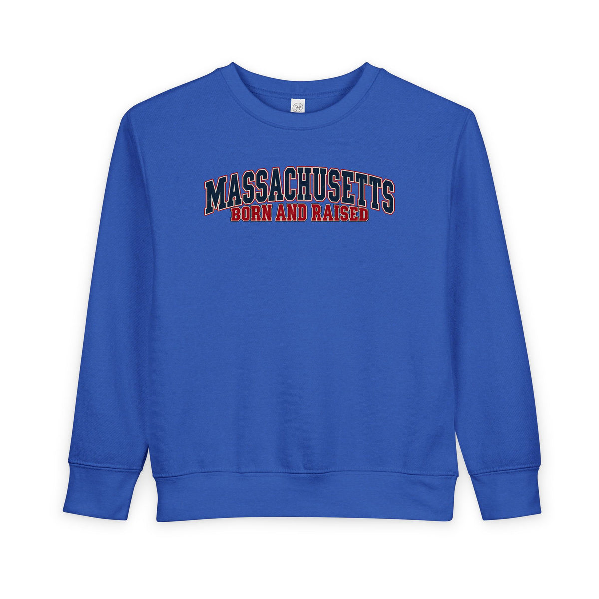 Massachusetts Born and Raised Classic Heritage Unisex Toddler Sweatshirt