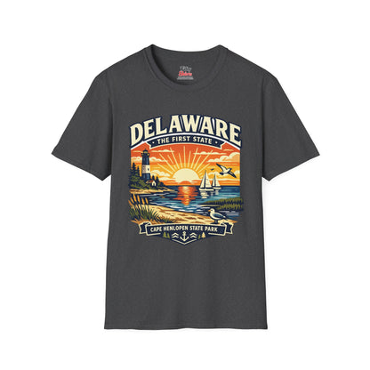 Delaware First State Adventure Unisex Softstyle T Shirt State Pride Graphic Tee Collections FS03