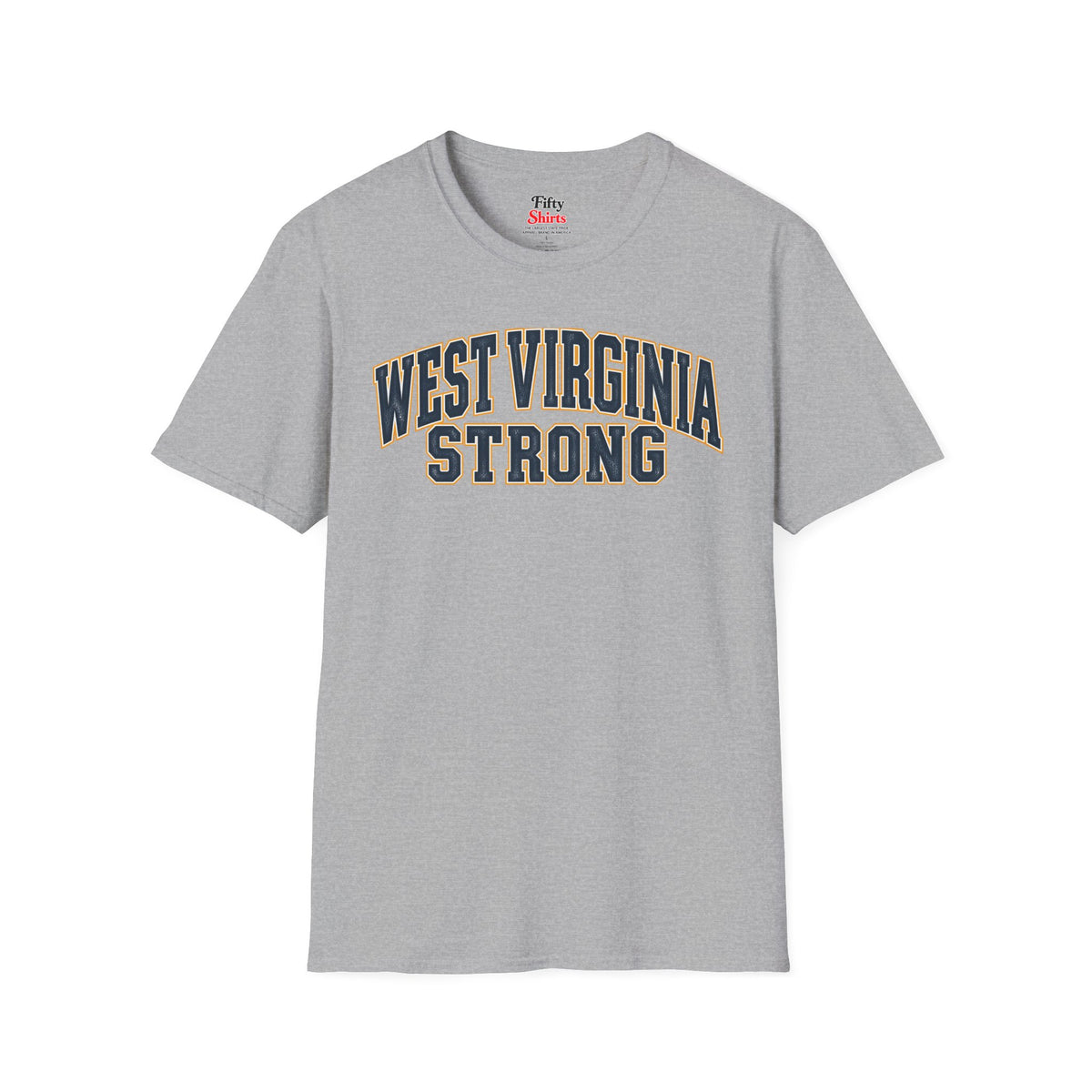 West Virginia Strong Unisex Softstyle T Shirt State Name Graphic Tee