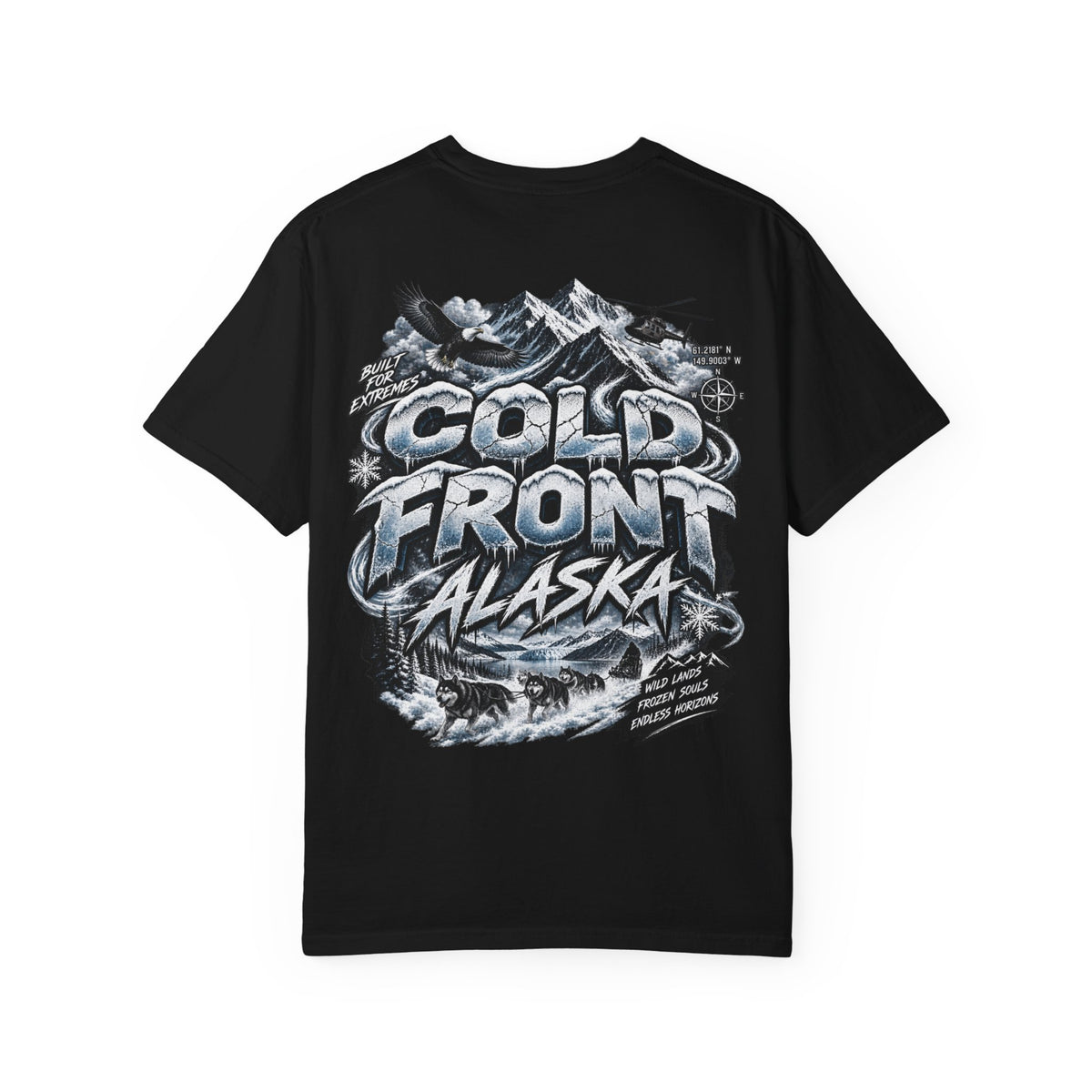 Alaska Cold Front  Unisex Comfort Color 1717 Streetwear Graphic Tee