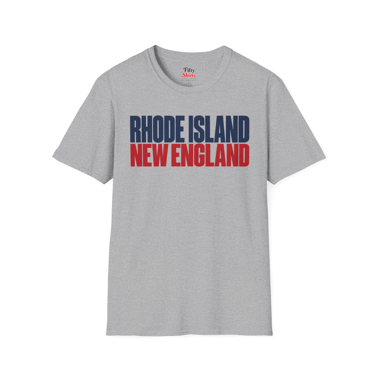 Rhode Island New England Unisex Softstyle T Shirt State Name Graphic Tee