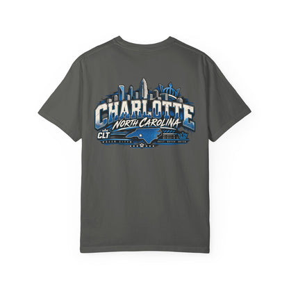 Charlotte North Carolina Unisex Comfort Color 1717 Streetwear Graphic Tee