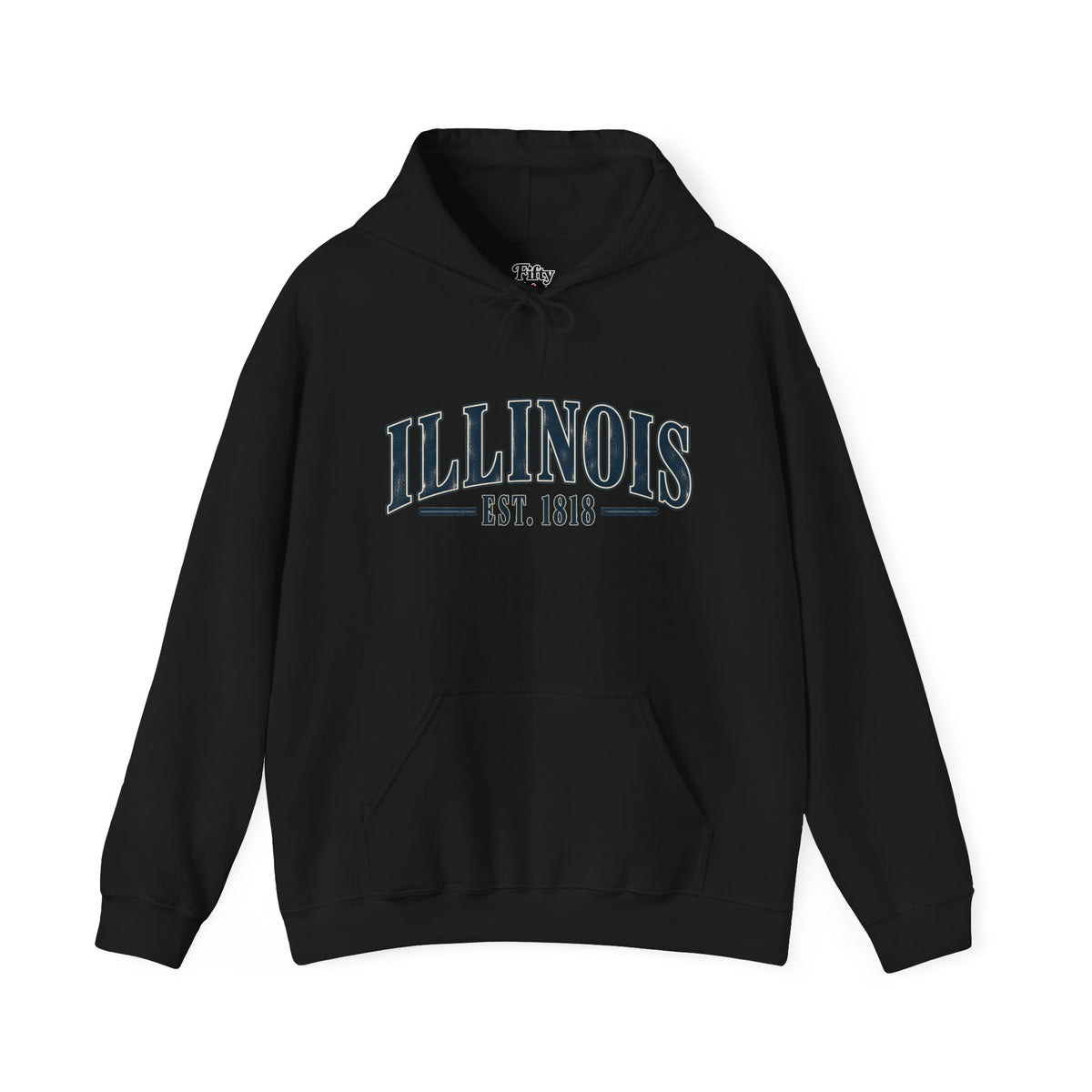 Illinois Est 1818 Unisex Hoodie State Name Graphic