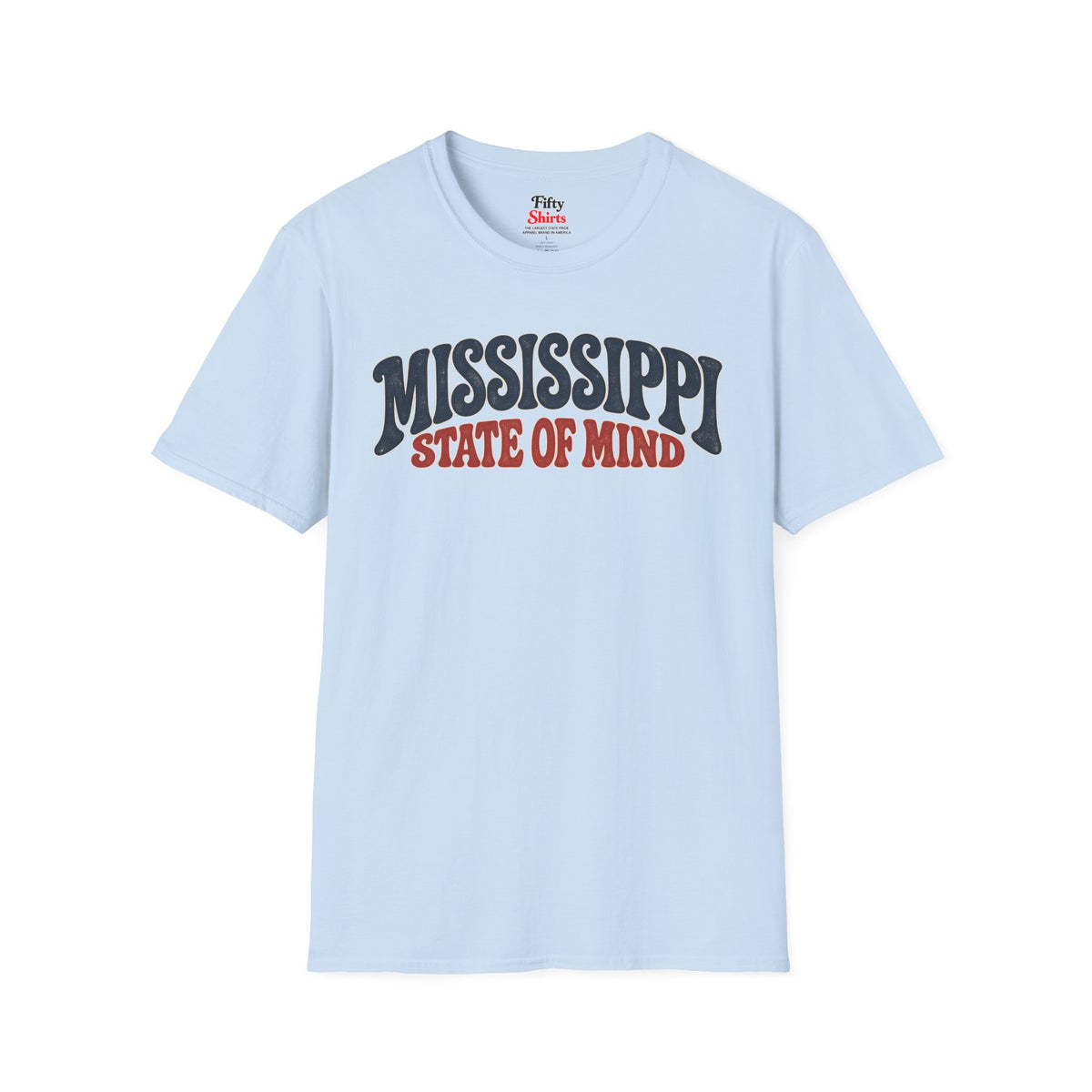 Mississippi State of Mind Unisex Softstyle T Shirt State Name Graphic Tee