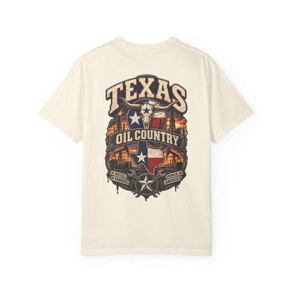 Texas Oil Country Unisex Comfort Color 1717 Streetwear Graphic Tee