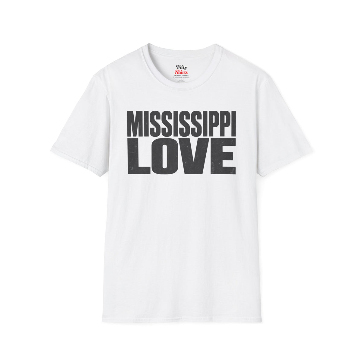 Mississippi Love Unisex Softstyle T Shirt State Name Graphic Tee