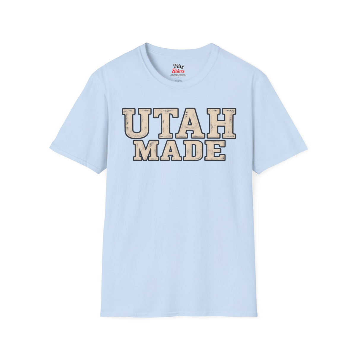 Utah Made Unisex Softstyle T Shirt State Name Graphic Tee