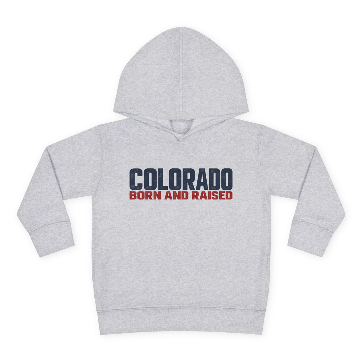 Colorado Born and Raised Minimal Modern Unisex Toddler Pullover Fleece Hoodie