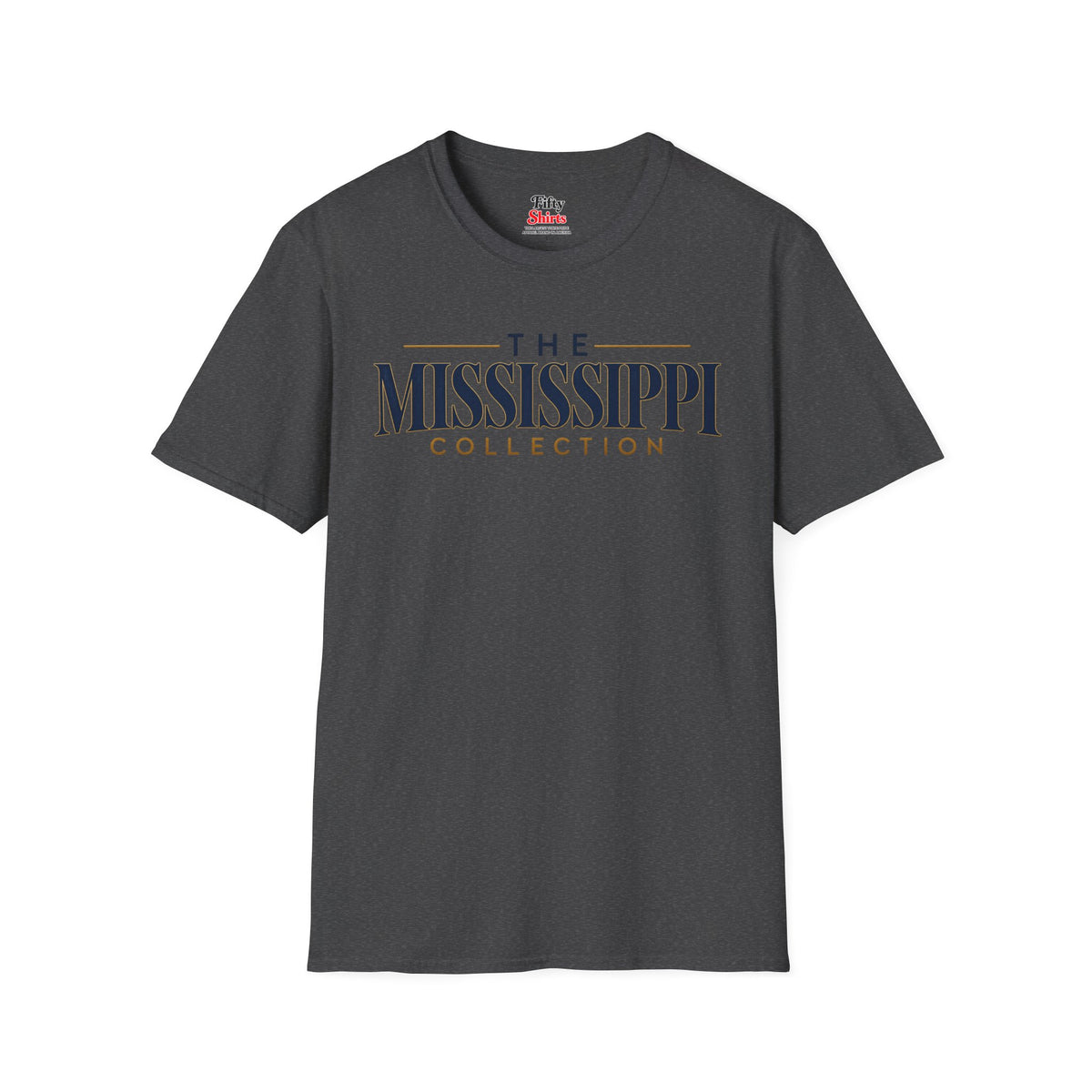 The Mississippi Collection Unisex Softstyle T Shirt State Name Graphic Tee