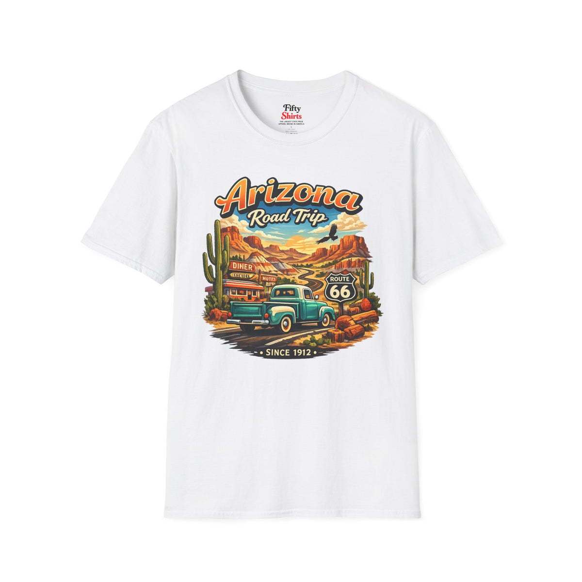 Arizona Roadtrip Unisex Softstyle T Shirt State Pride Graphic Tee Collections FS03