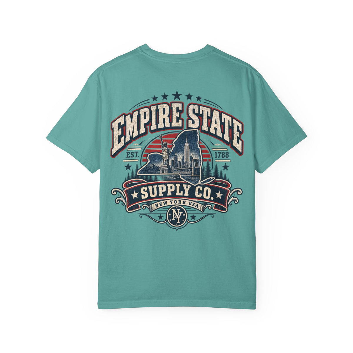 New York Empire State Supply Co. Unisex Comfort Color 1717 Streetwear Graphic Tee