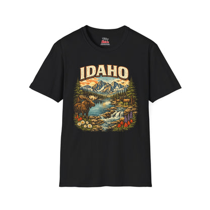 Idaho Wildlife Unisex Softstyle T Shirt State Pride Graphic Tee Collections FS03
