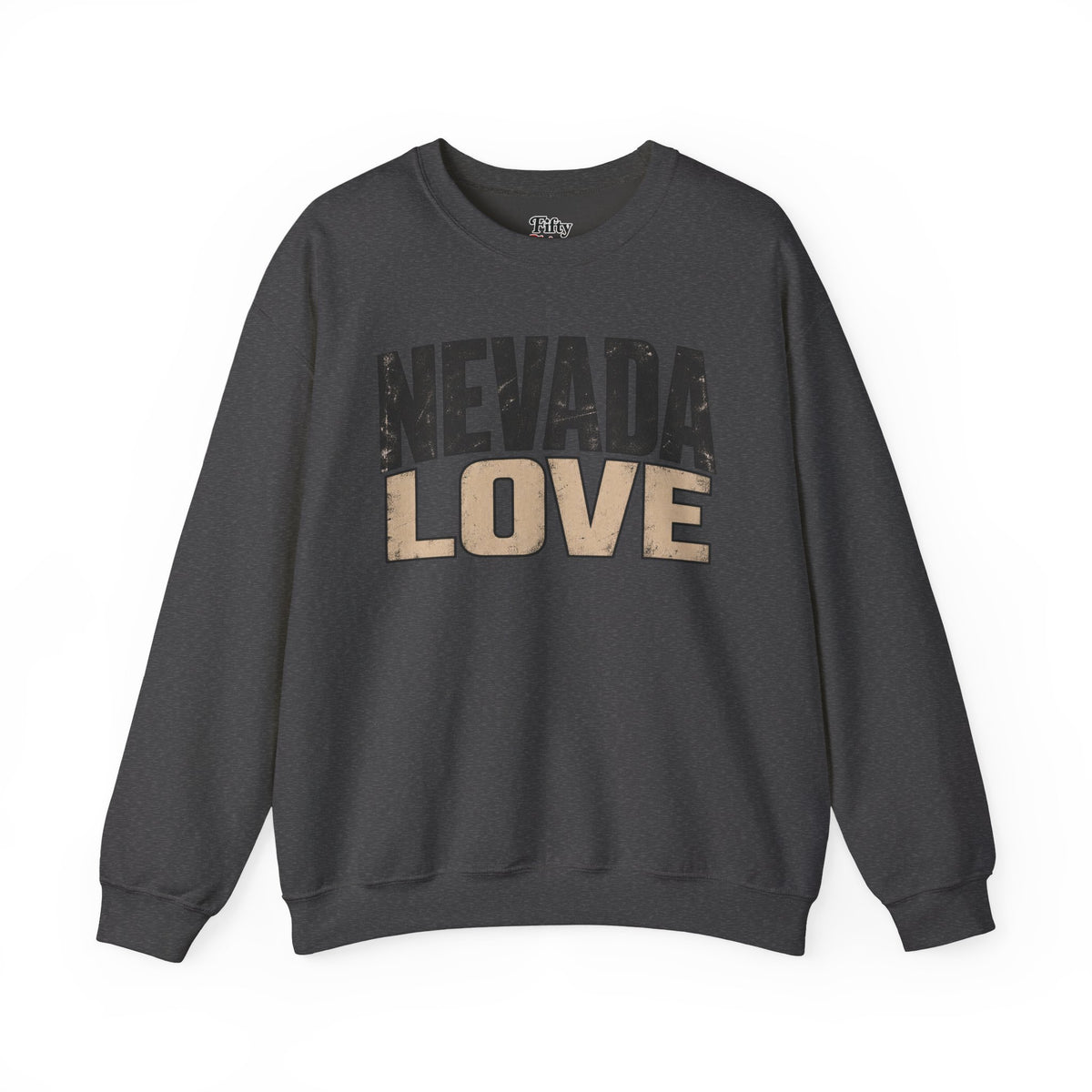 Nevada Love Unisex Crewneck Sweatshirt State Name Graphic