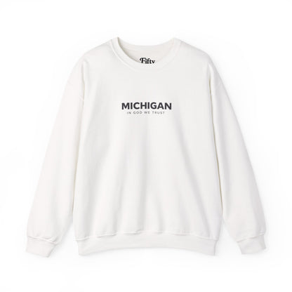 Michigan All State In God We Trust Unisex Crewneck Sweatshirt
