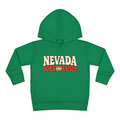 Nevada Born and Raised Retro 1970s Desert Unisex Toddler Pullover Fleece Hoodie