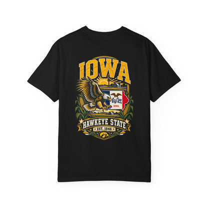 Iowa Hawkeye Legacy Unisex Comfort Color 1717 Streetwear Graphic Tee