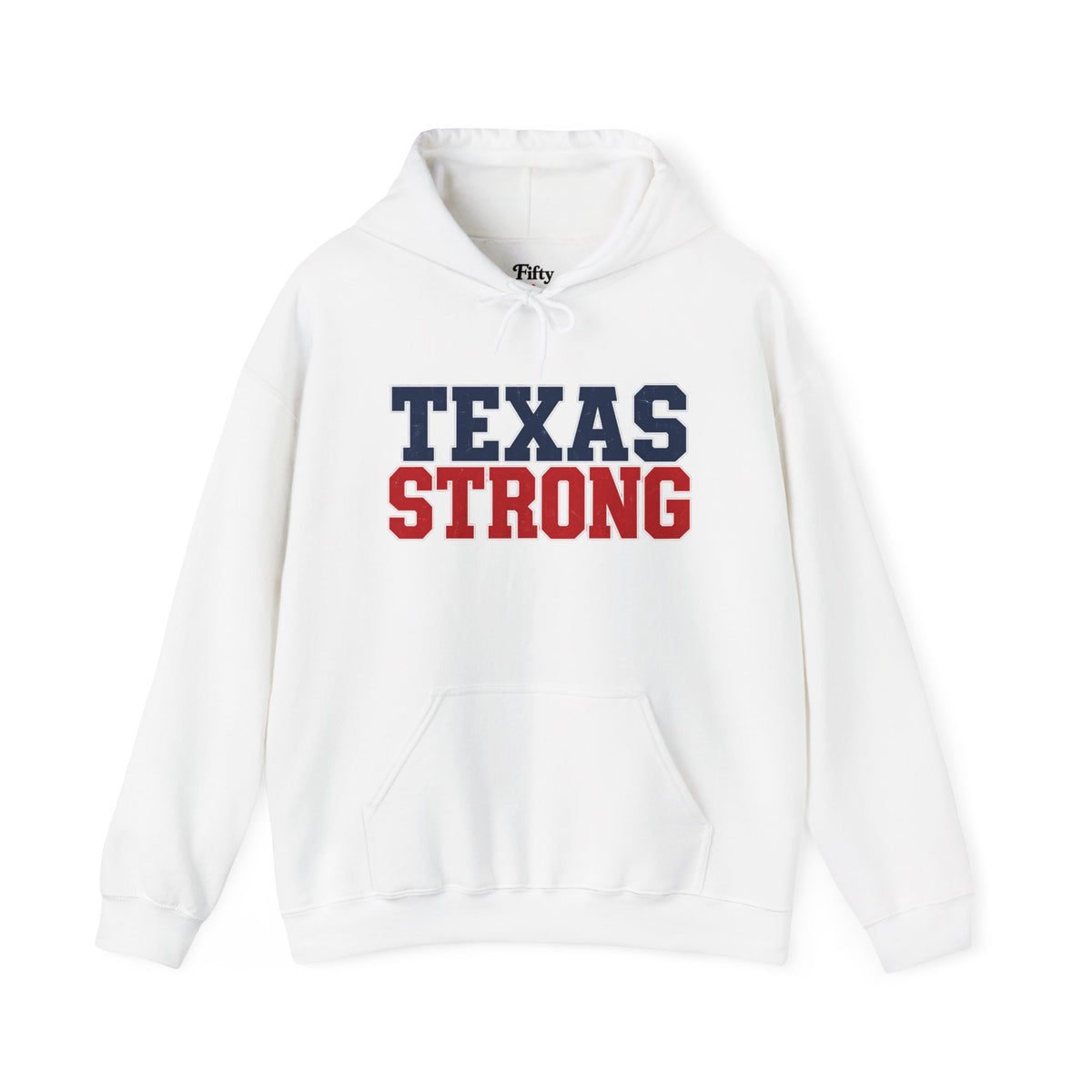 Texas Strong Unisex Hoodie State Name Graphic