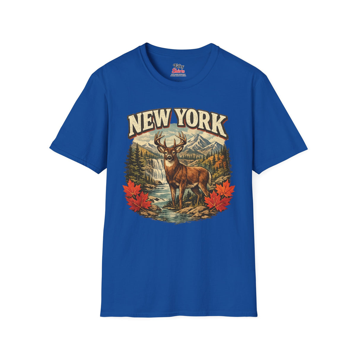 New York Wildlife Unisex Softstyle T Shirt State Pride Graphic Tee Collections FS03