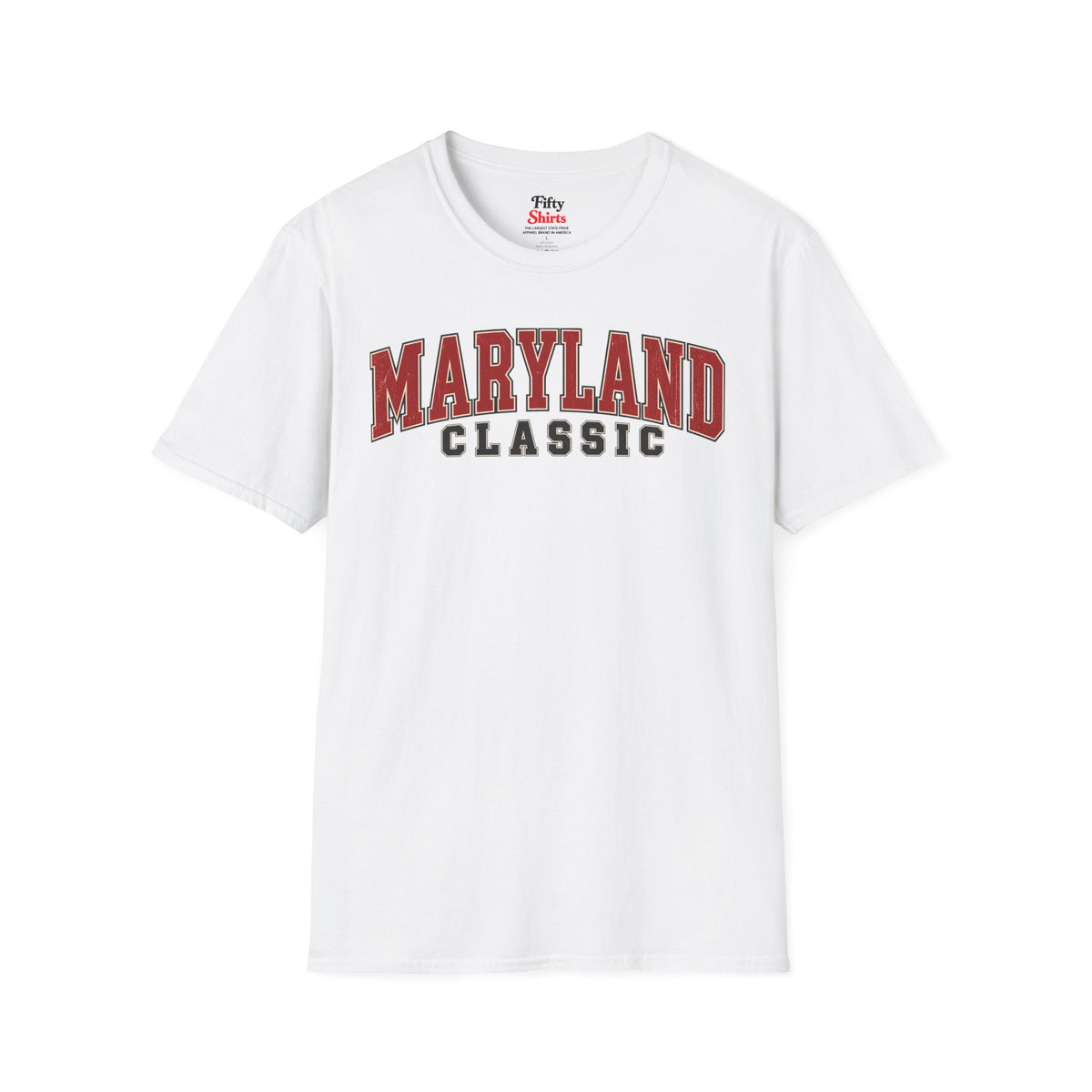 Maryland Classic Unisex Softstyle T Shirt State Name Graphic Tee