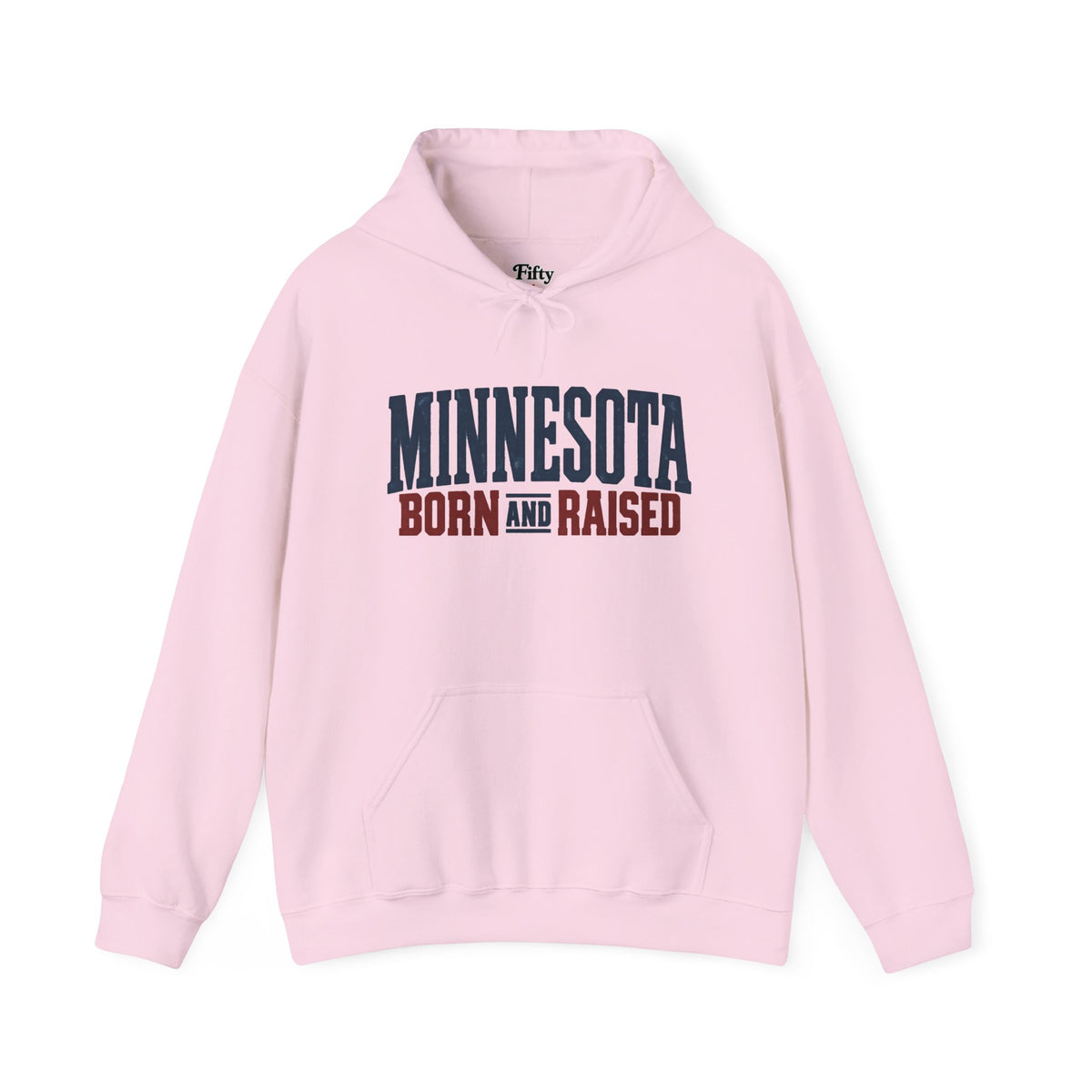 Minnesota Born and Raised Rustic Americana Unisex Hoodie Graphic